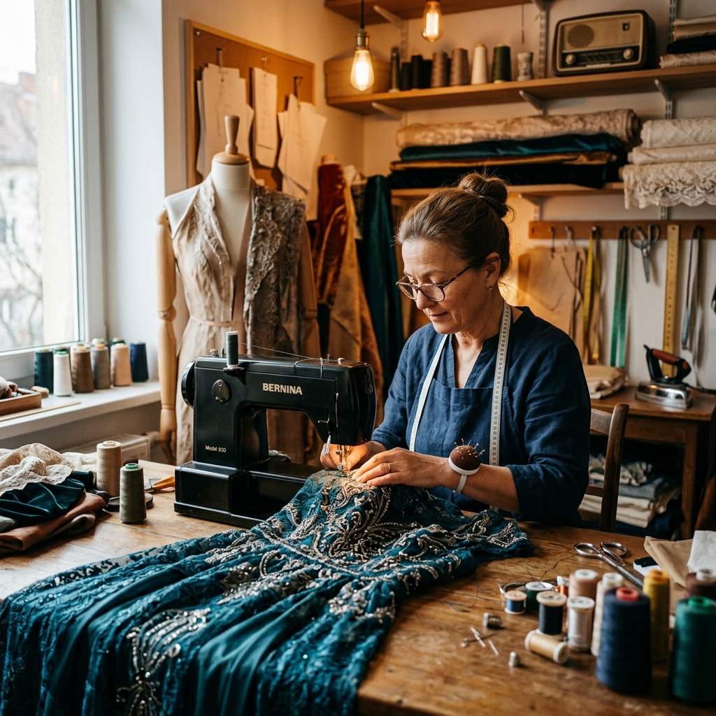 Master tailor at work